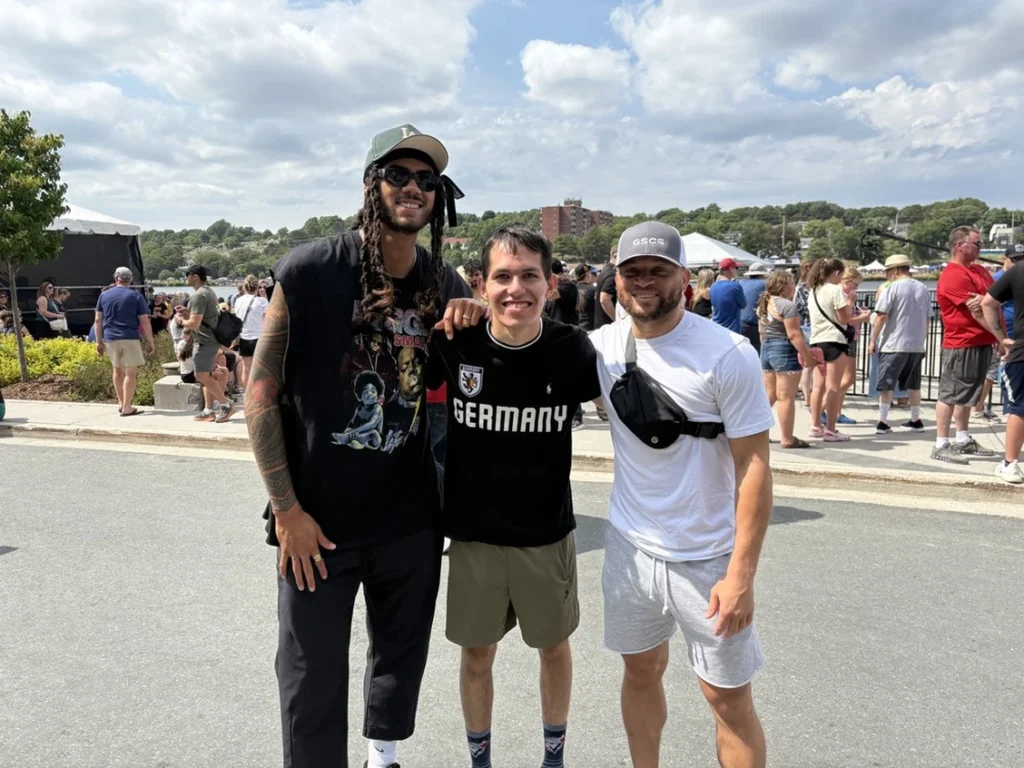 Anthony LeFeau, Diego Kenny and Kevin Bridgewaters at the Regatta.